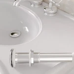 Chrome Pop-up Drain Without Overflow W/mounting Ring Renovators Supply. Fixed Price $74.99.