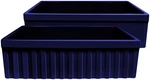 Whitehaus WHQ330 30" Quatro Alcove Reversible Single Basin - Blue. Fixed Price $882.00.