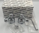 Delta Neostyleold H25 Lever Handle Set - 2H Bathroom Chrome **new**. Fixed Price $99.95.