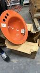 Kohler K-2910-29 18" Round Radiant Self-rimming Bathroom Sink, Tiger Lily. Fixed Price $499.00.