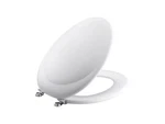 Kohler K-4615-CP-0 Revival Elongated Toilet Seat W/ Polished Chrome Hinges White. Fixed Price $171.86.
