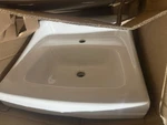 New Toto LT307#01 Single Hole Commercial Wall-hung Bathroom Sink -cotton White. Fixed Price $50.00.