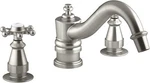 Kohler K-T125-3-BN Antique Deck-mount Bath Tub Faucet Trim Only, Brushed Nickel. Fixed Price $499.99.