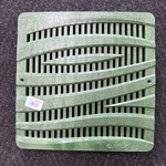 New - 12" In. Plastic Square Drainage Catch Basin Grate W/ Wave Design By Nds. Fixed Price $19.99.