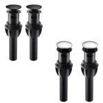 2 Pack Push And Seal Pop Up Drain Stopper With Overflow For Bathroom Sink. Fixed Price $20.99.