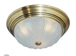 Quoizel Melon Flush Mount 3 Light 15 QLML184B Excellent Cond Works Great. Fixed Price $65.00.