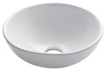 Kraus KCV-341 Elavo White Ceramic Small Round Vessel Bathroom Sink. Fixed Price $35.00.
