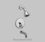 Phylrich DPB2130/014 Basic Pressure Balance Tub & Shower Set Polished Nickel. Fixed Price $500.00.