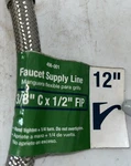 Mueller Streamline 12" Faucet Connector - 3/8" Od X 1/2" Fip Out. Fixed Price $5.99.