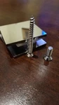 Lot Of C-GTW1-C Designer 2" Square Wall Mount Clip Polished Chrome -4 Pieces. Fixed Price $7.49.
