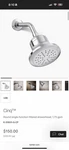 Kohler Margaux Polished Chrome 1.75 Gpm Single Function Shower Head K-45410-G-CP. Fixed Price $100.00.