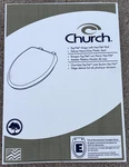 Church 380TCA Elongated Plastic Toilet Seat White Closed Front Top-tite Usa. Fixed Price $39.98.