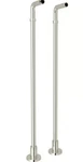 Rohl ZA386-PN Polished Nickel Floor Pillar Legs/supply Unions For Exposed Tub Fi. Fixed Price $739.95.