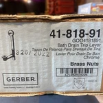 Gerber GOO4181891 20 Gauge Bath Drain Trip Lever 41-818-91. Fixed Price $69.99.