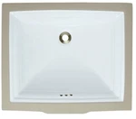 Mr Direct U2450W Undermount Square Rectangular Porcelain Sink Vanity Bathroom. Fixed Price $55.00.