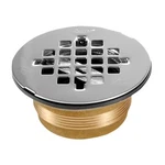 Oatey 42150 Brass No-calk Shower Base Drain W/ Stainless Steel Grate-for Pipe. Fixed Price $19.99.