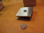 Wall Mount Clip For Glass, Solid Brass With Brushed Nickel Finish. Fixed Price $9.99.