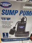Superior Pump 92370 1/3 Hp Thermoplastic Submersible Sump With Tethered. Fixed Price $75.00.