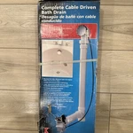Keeney 1.5-IN Pvc Cable Drive Bath Waste And Overflow Drain. Fixed Price $35.00.