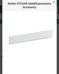 Kohler K-5451-S33 Expressions Kit. 22 Splashes White.. Fixed Price $42.99.