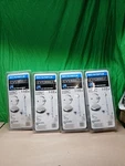 Lot Of 4 Everbilt Trip Lever 1-1/2 In Brushed Nickel Trim White Polypropylene. Fixed Price $61.74.