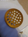 Moen Shower Drain 4-1/4" Snap Burushed Gold 101664BG. Fixed Price $32.99.