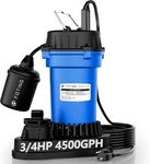 Submersible Sump PUMP,4500 Gph Cast Iron Sewage/effluent Pump,automatic Tethered. Fixed Price $198.65.