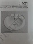 Toto LT521#01-PROMINENCE Self-rimming Lavatory Single Hole. Fixed Price $121.88.