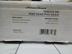 American Standard 1599205.295 1/2" Brass Lift & Turn Drain Open Box Read. Fixed Price $284.99.