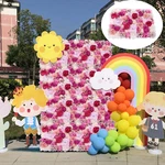 6PCS Flower Wall Panel Floral Backdrop Wedding Party Home Artificial Deco. Fixed Price $85.45.