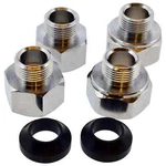 Jones Stephens C25446 1/2" 3/8" Stop Valve Adapter Kit - Chrome. Fixed Price $15.00.