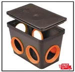 6-HOLE Septic System Distribution Box Kit With Lid And Seals. Fixed Price $58.93.