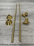 Signature Hardware SH231BG Bathroom Supply Kit W/ 5/8" X 3/8" Od-brushed Gold. Fixed Price $109.99.