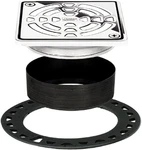 Schluter Kerdi-drain Grate Kit, 4" Chrome. Fixed Price $99.99.