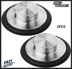 Kitchen Sink Drain Stopper Cover, 2PCS Stainless Steel Garbage Disposal. Fixed Price $10.94.