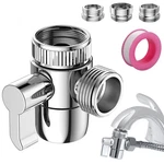 Faucet Diverter Valve With Aerator, 3 X 5 Cm, Sliver Adapters. Fixed Price $18.91.