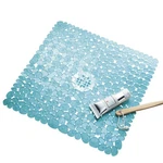Idesign Pebblz Suction Non-slip Bath Mat For 22" X (square), Blue. Fixed Price $25.99.