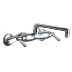 Chicago Faucets 445-ABCP Sink 2.2 Gpm Wall Mount 8 Center Distance. Fixed Price $560.02.