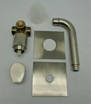 Gyro G9914SN Wall Mount Single Lever Faucet Satin Nickle Whitehaus #BR50. Fixed Price $349.95.