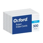 OXF40149 Oxford?? Ruled Index Cards, 3" 5", White, 300 Per Pack. Fixed Price $6.32.