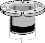 J-tech GH950P Closet Flange 4" Cast Iron Compression Connection. Fixed Price $37.93.
