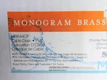 Monogram Brass MB644CP Decorative Tub + Shower Drain Assembly - New!. Fixed Price $34.95.
