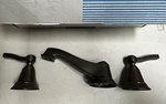 Moen Rothbury Two-handle Widespread Bathroom Faucet TS6205ORB Oil Rubbed Bronze. Fixed Price $149.95.