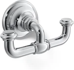 Kohler Artifacts Double Robe Hook In Polished Chrome - Stylish & Durable. Fixed Price $175.99.