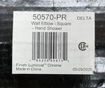 Delta 50570-PR Square Wall Supply Elbow Lumicoat Chrome *read*. Fixed Price $36.99.