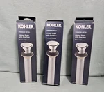 Lot Of 3 Kohler Bathroom Sink Clicker Drain With Overflow Chrome New. Fixed Price $59.99.