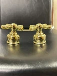 H46PB Metal Cross Handle Set Polish Brass Delta. Fixed Price $35.00.
