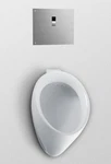 Toto UT104EV White Commercial 3/4" Rear Spud Wall Mounted Urinal Fixture Only. Fixed Price $347.93.