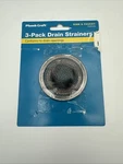 3 Pack Drain Strainers Conforms To Openings By Plum Craft. Fixed Price $8.99.
