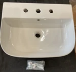 Nameeks Scarabeo Bathroom Sink White 22' 3 Holes 5108. Fixed Price $150.00.